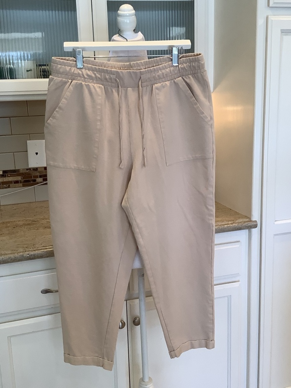 Ava & Viv Tan Beige Elastic Waist Size X (14W)